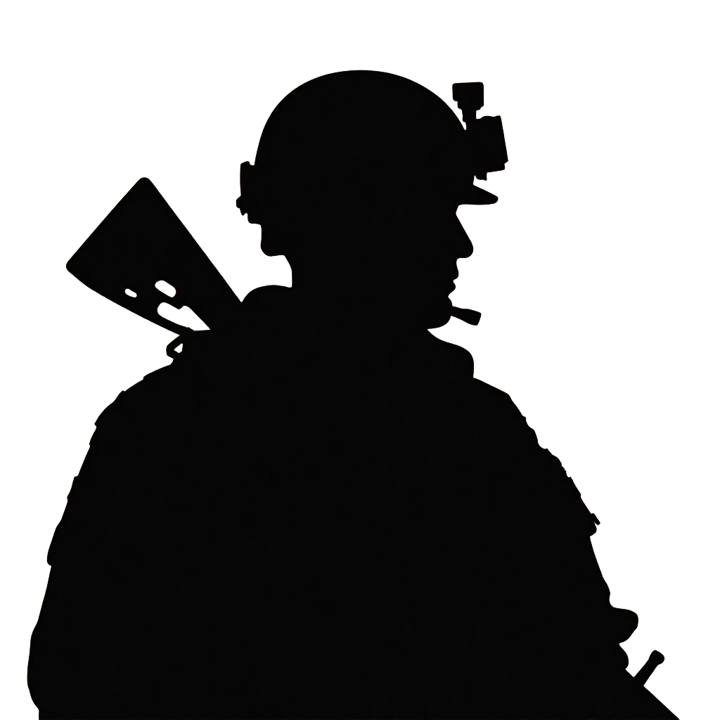 Silhouette of a Miner